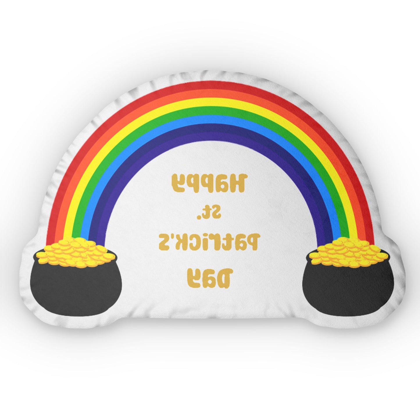 Pot of Gold and Rainbow (White)