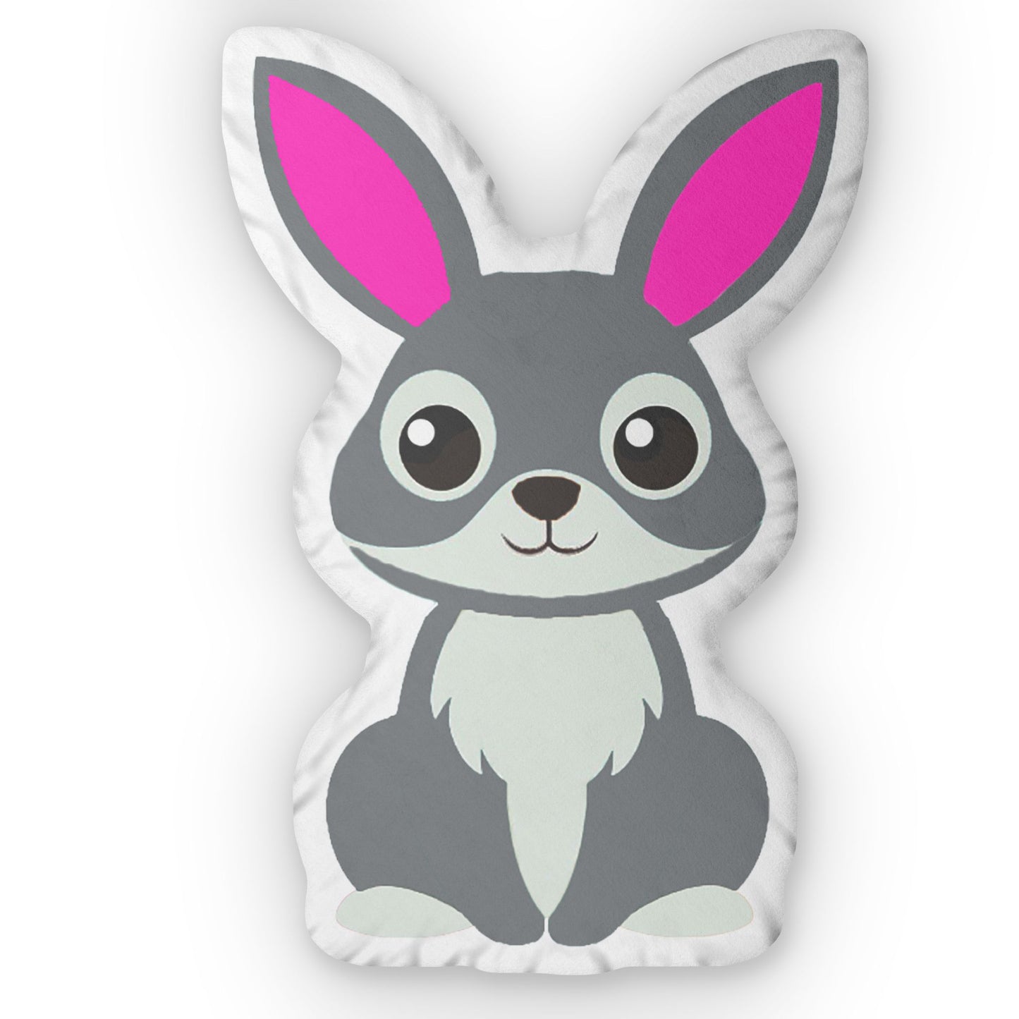 Grey Bunny Pink Ears