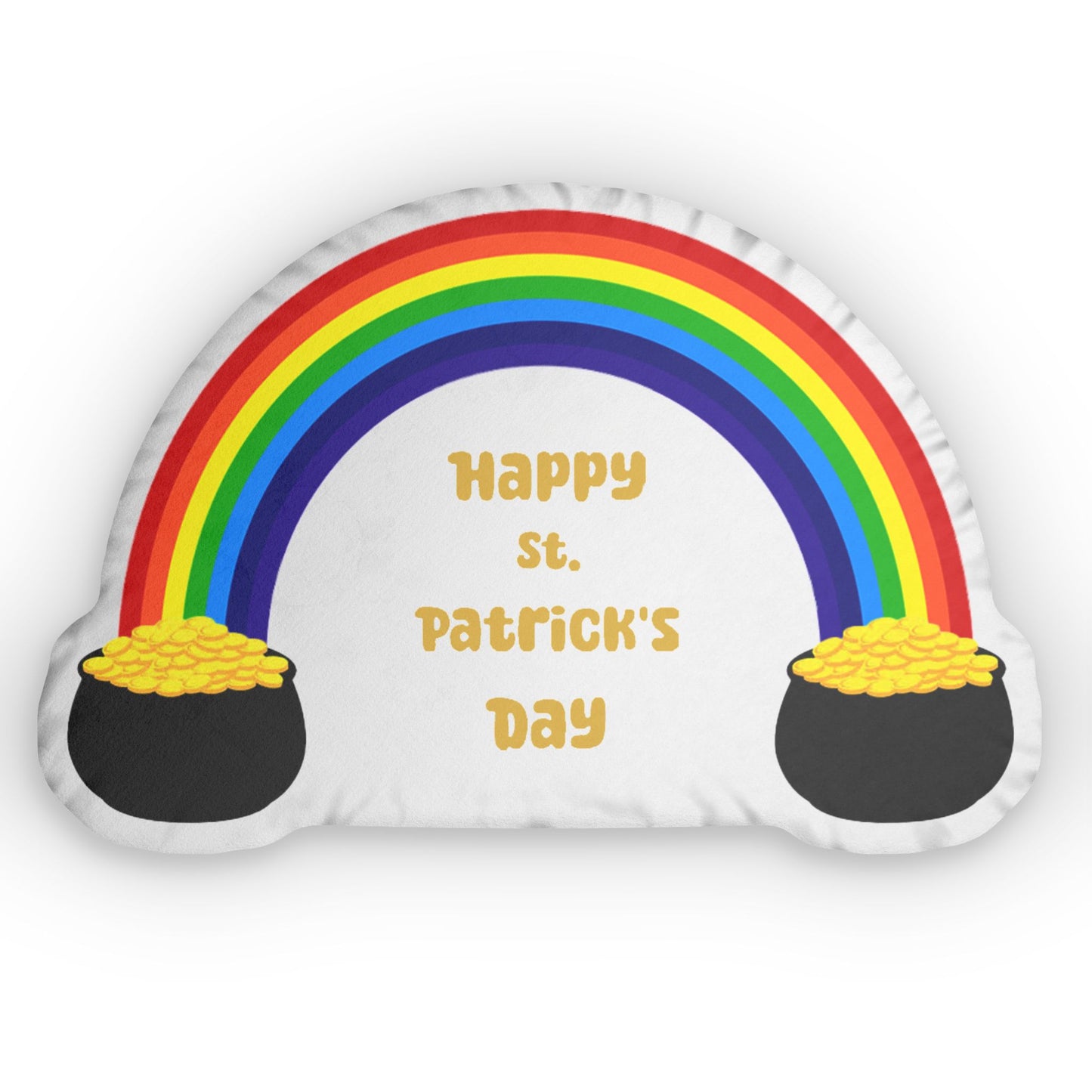 Pot of Gold and Rainbow (White)