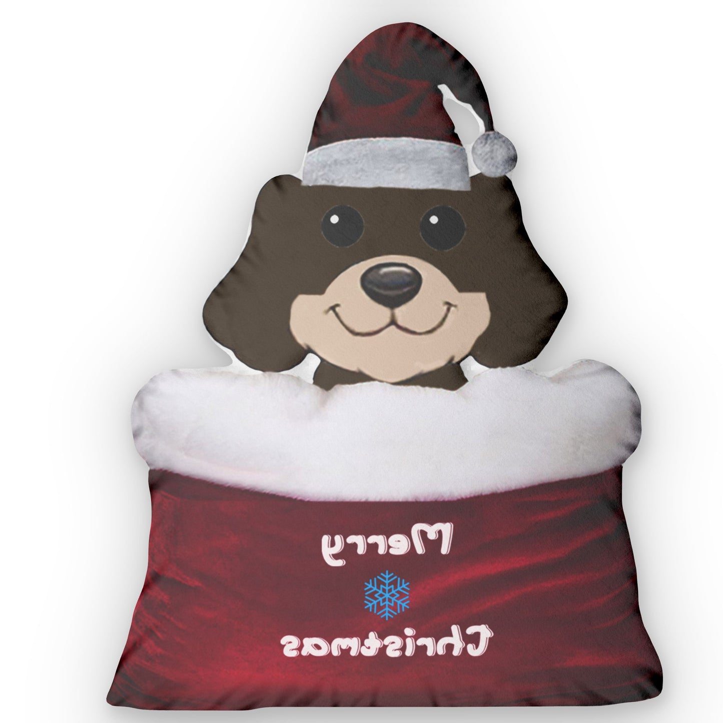 Dog in Santa's Bag