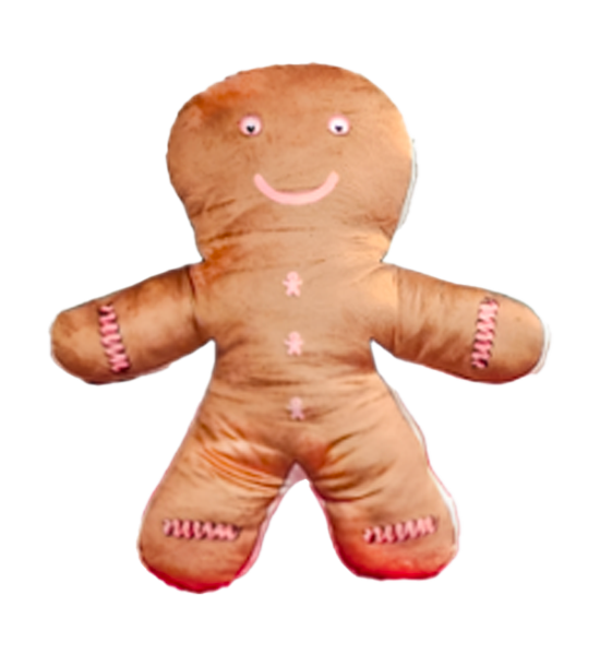 Gingerbread Man with Pink Icing