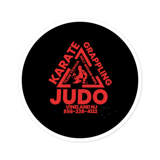 Black and Red Holy Ground Stickers