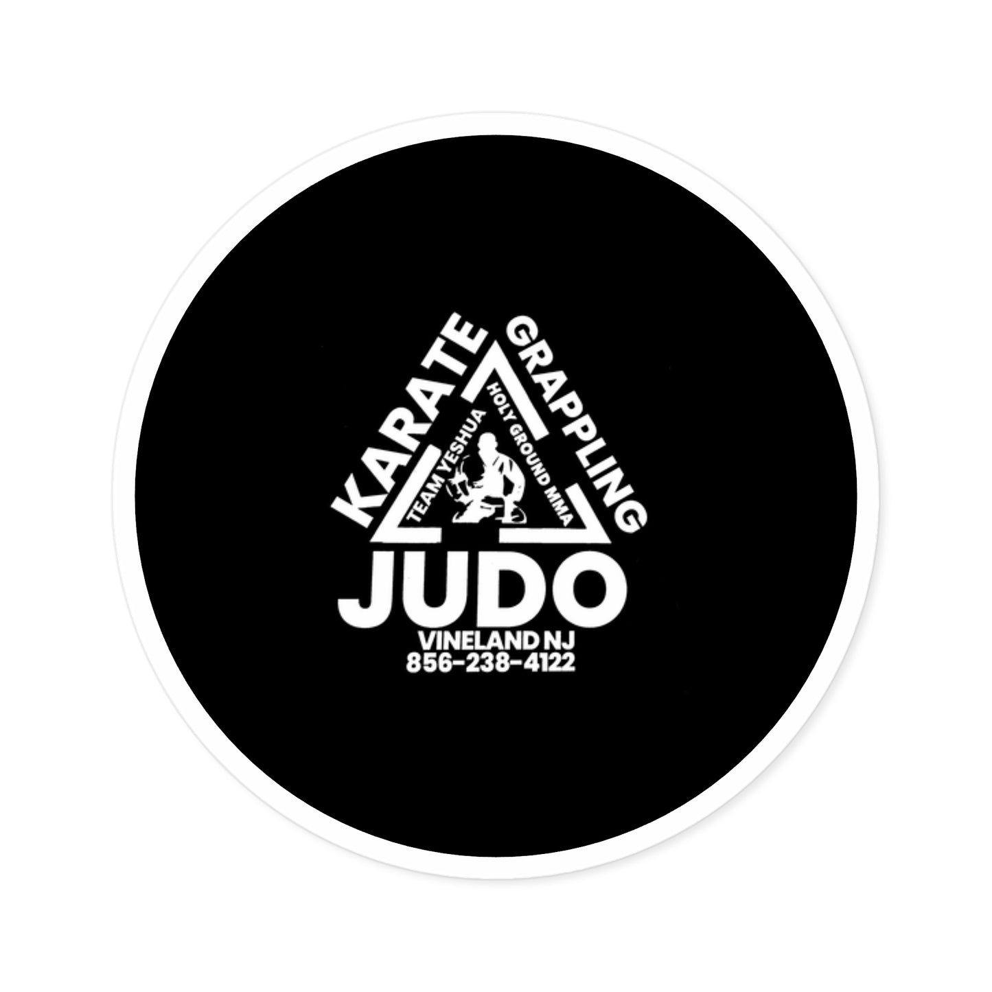 Black and White Holy Ground Stickers