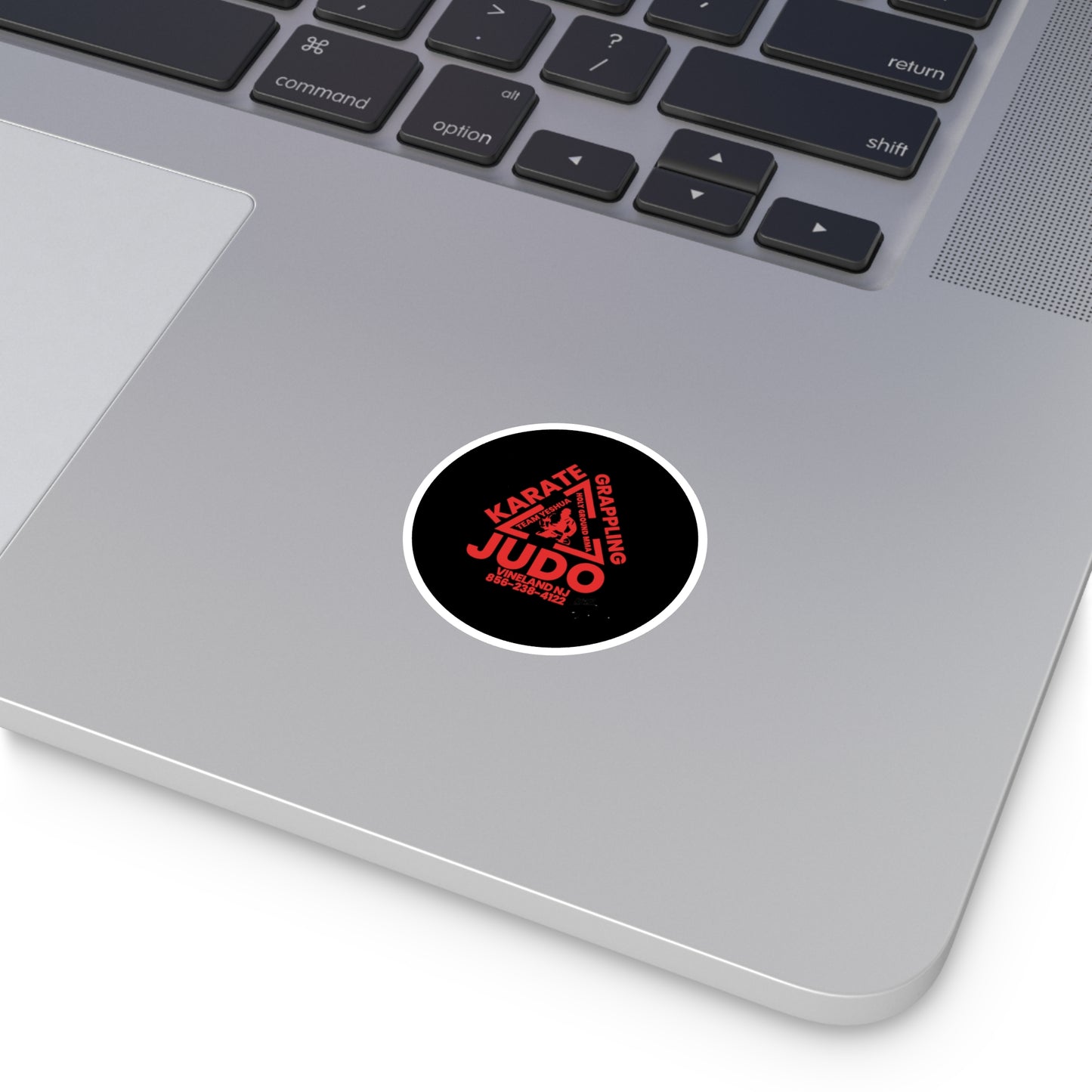 Black and Red Holy Ground Stickers