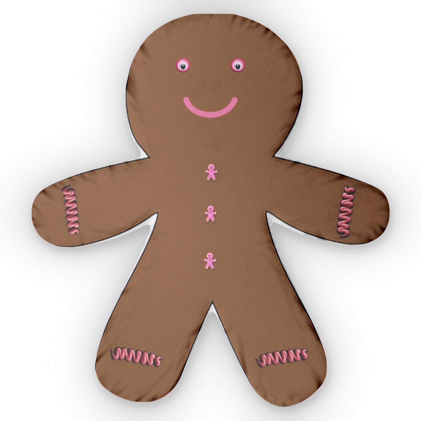 Gingerbread Man with Pink Icing