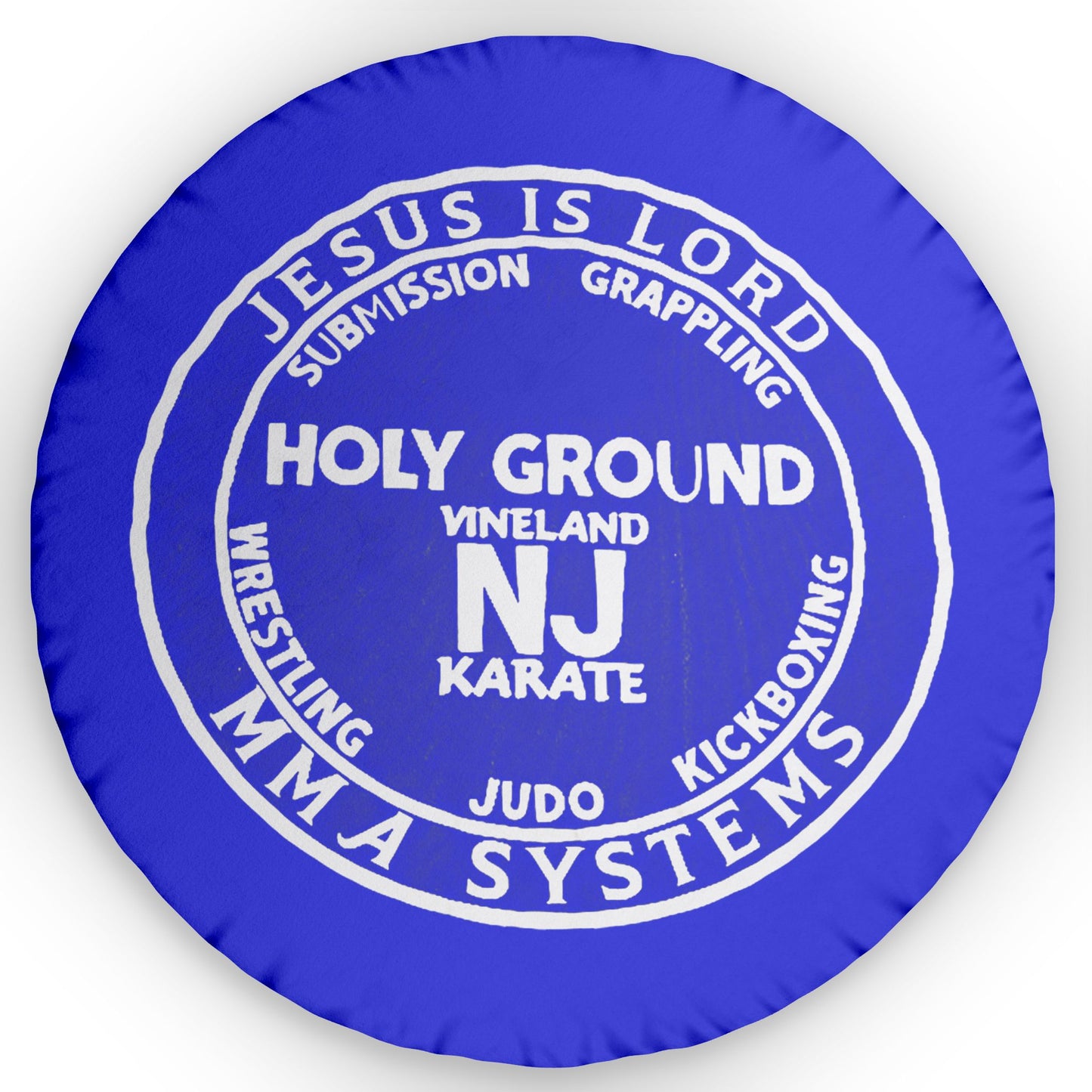 Blue Holy Ground Pillow