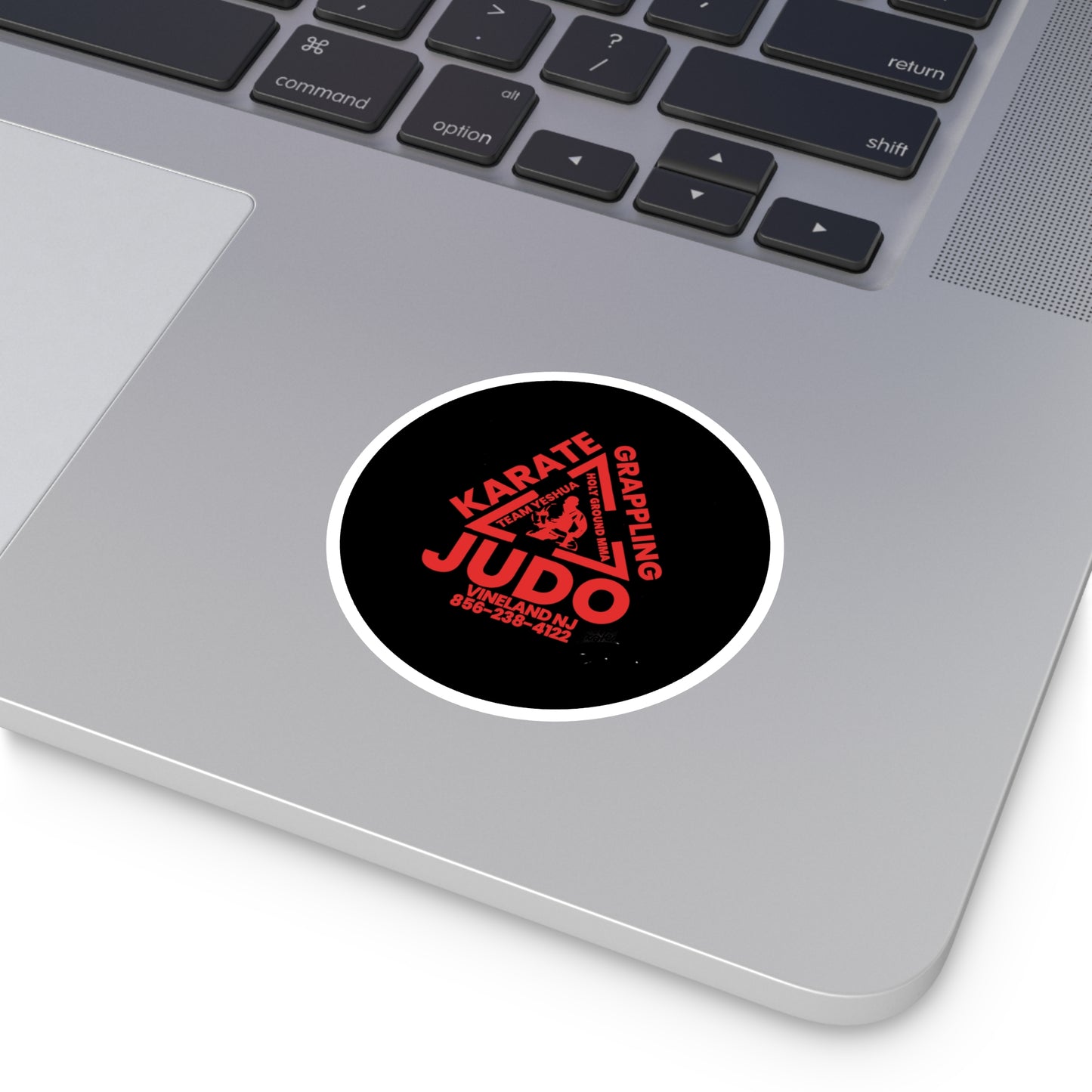 Black and Red Holy Ground Stickers