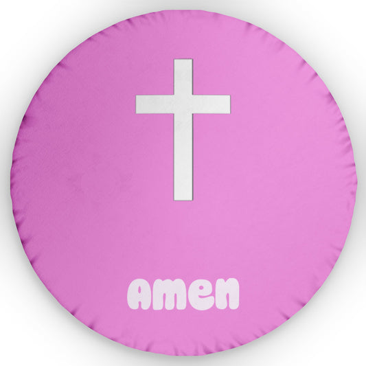 Pink Amen Pillow