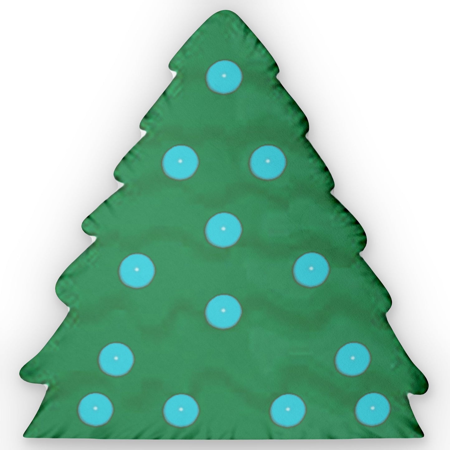 Christmas Tree with Light Blue Ornaments