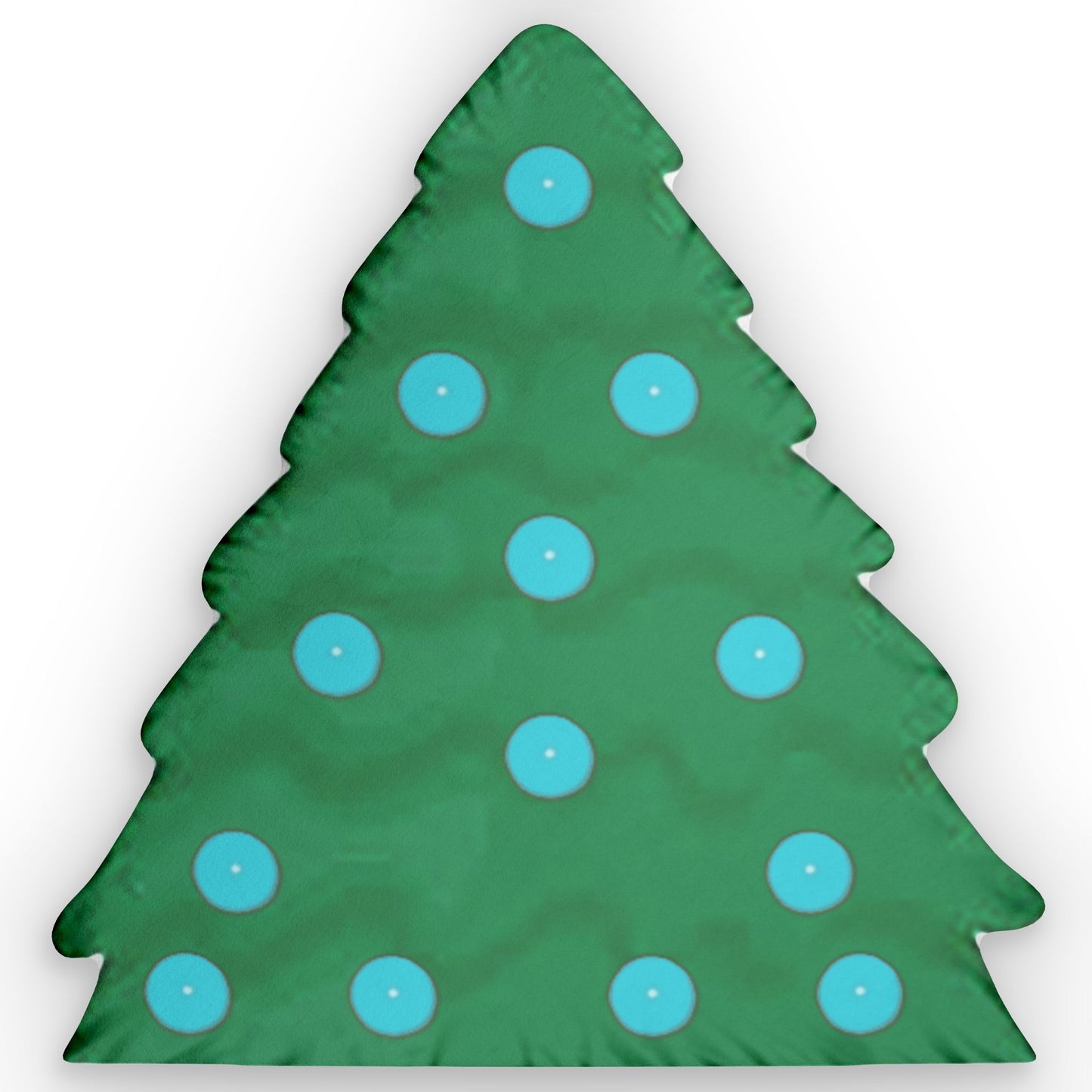 Christmas Tree with Light Blue Ornaments