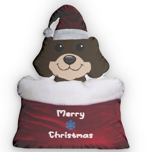 Dog in Santa's Bag