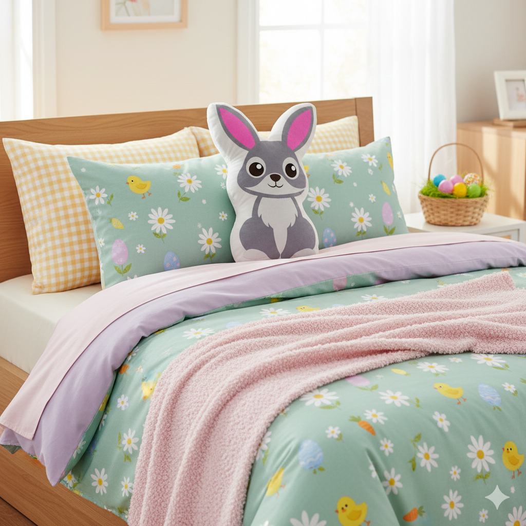 Grey Bunny Pink Ears