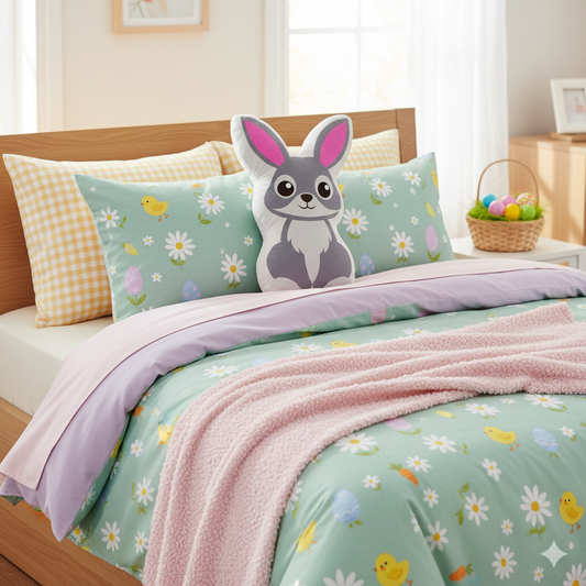 Grey Bunny Pink Ears