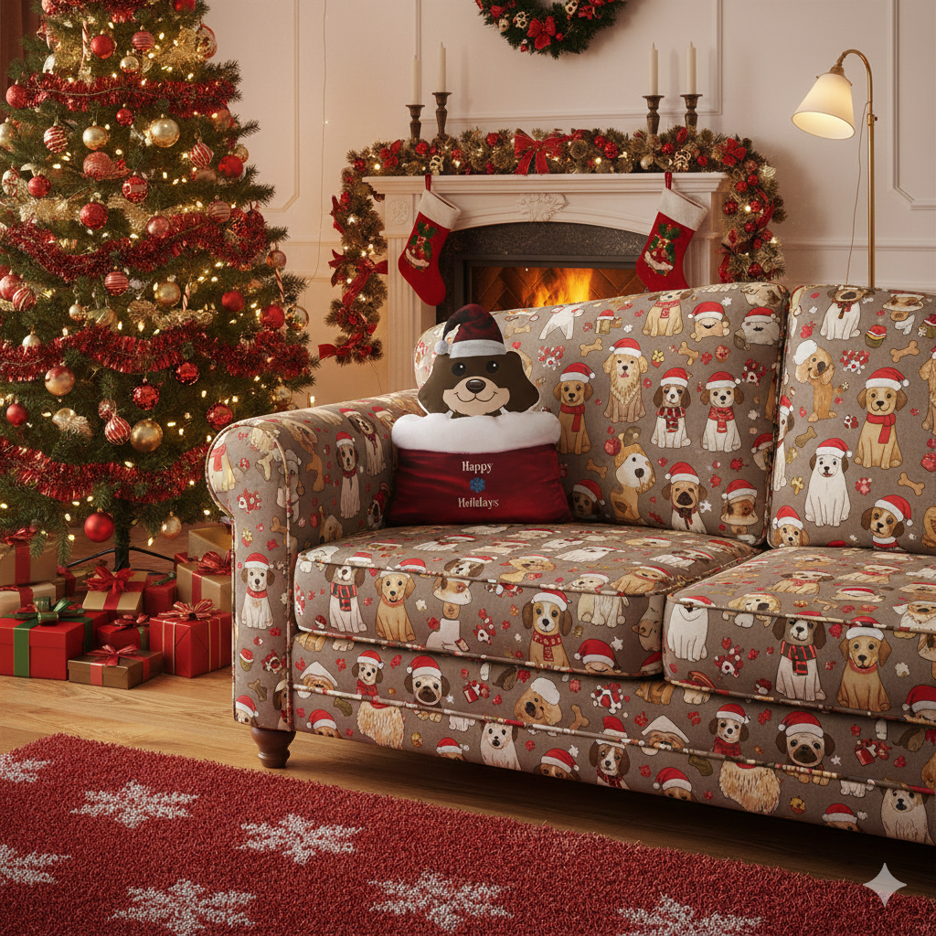 Santa's Dog Jumping of Bag