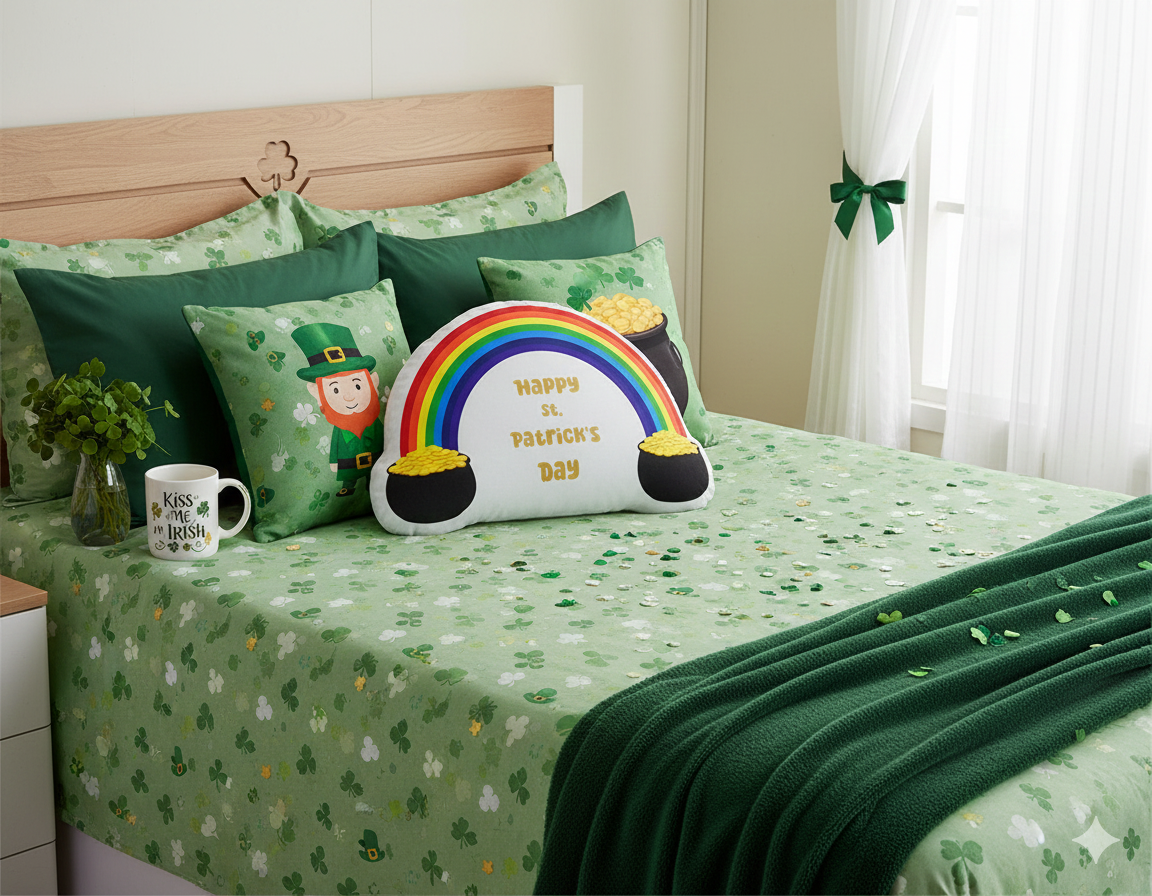 Pot of Gold and Rainbow (White)
