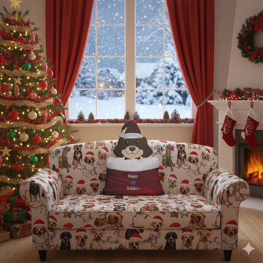 Santa's Dog Jumping of Bag