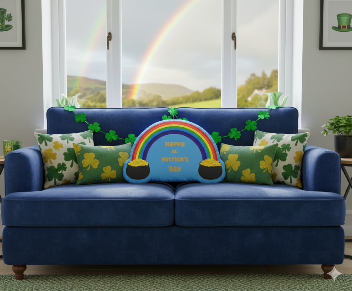 Pot of Gold and Rainbow (Blue)