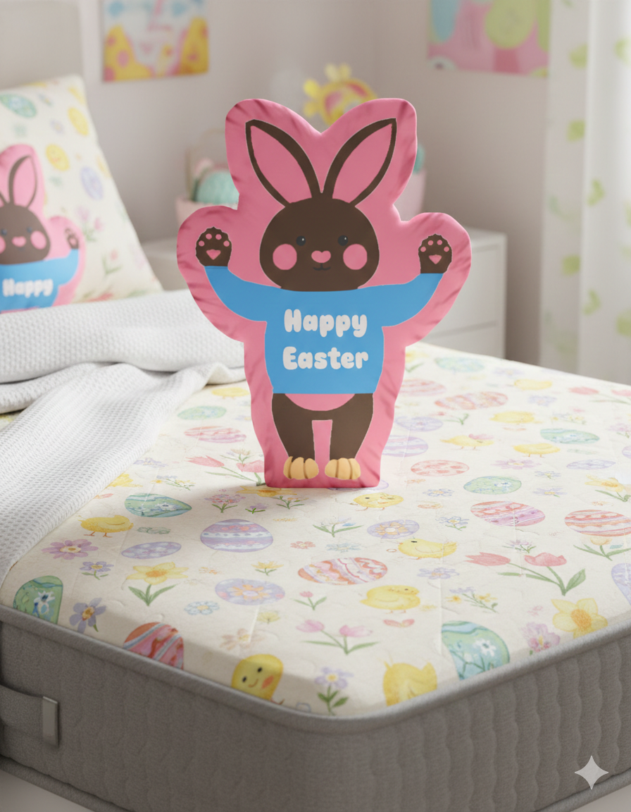 Pink Happy Easter Bunny