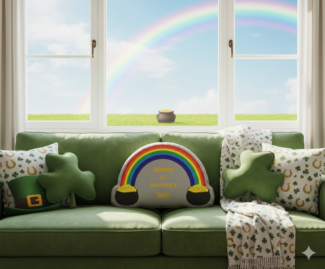 Pot of Gold and Rainbow (Grey)