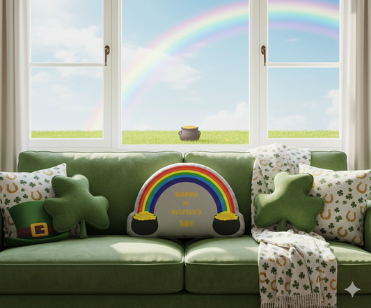 Pot of Gold and Rainbow (Grey)