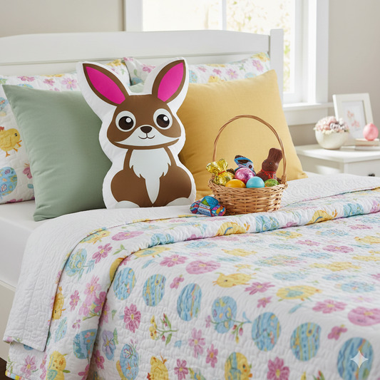 Light Brown Bunny Pink Ears