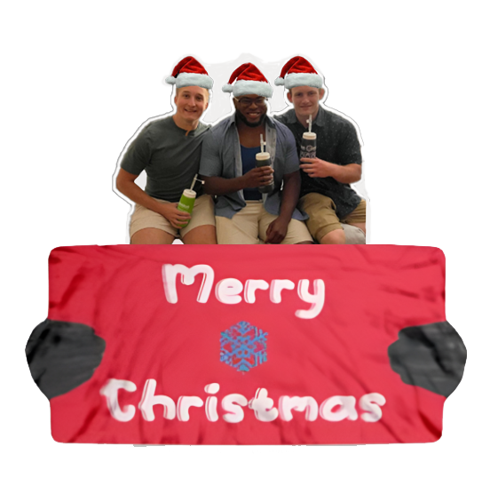 Christmas Group Portrait 3-5 people (With Hats)